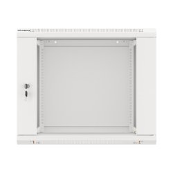 RACK CABINET 19" WALL-MOUNT 9U/600X600 (FLAT PACK) WITH GLASS DOOR GREY LANBERG V2