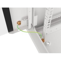 RACK CABINET 19" WALL-MOUNT 9U/600X600 (FLAT PACK) WITH GLASS DOOR GREY LANBERG V2