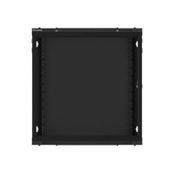 RACK CABINET 19" WALL-MOUNT 12U/600X450 (FLAT PACK) WITH GLASS DOOR BLACK LANBERG V2