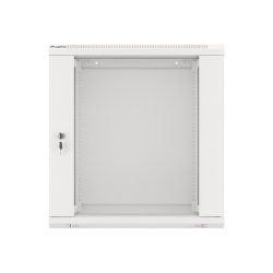 RACK CABINET 19" WALL-MOUNT 12U/600X450 (FLAT PACK) WITH GLASS DOOR GREY LANBERG V2
