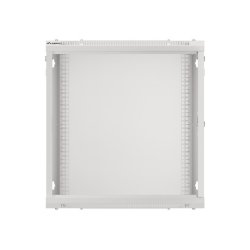 RACK CABINET 19" WALL-MOUNT 12U/600X450 (FLAT PACK) WITH GLASS DOOR GREY LANBERG V2