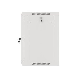 RACK CABINET 19" WALL-MOUNT 12U/600X450 (FLAT PACK) WITH GLASS DOOR GREY LANBERG V2