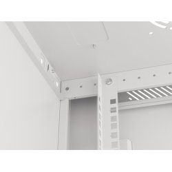 RACK CABINET 19" WALL-MOUNT 12U/600X450 (FLAT PACK) WITH GLASS DOOR GREY LANBERG V2
