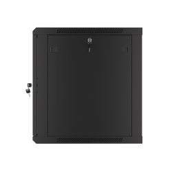 RACK CABINET 19" WALL-MOUNT 12U/600X600 (FLAT PACK) WITH GLASS DOOR BLACK LANBERG V2