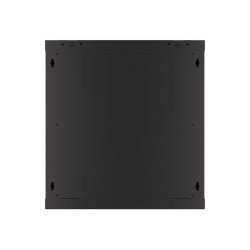 RACK CABINET 19" WALL-MOUNT 12U/600X600 (FLAT PACK) WITH GLASS DOOR BLACK LANBERG V2