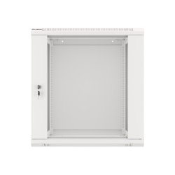 RACK CABINET 19" WALL-MOUNT 12U/600X600 (FLAT PACK) WITH GLASS DOOR GREY LANBERG V2