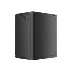 RACK CABINET 19" WALL-MOUNT 15U/600X450 (FLAT PACK) WITH GLASS DOOR BLACK LANBERG V2