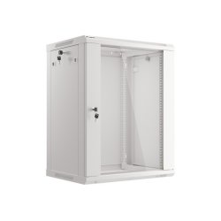 RACK CABINET 19" WALL-MOUNT 15U/600X450 (FLAT PACK) WITH GLASS DOOR GREY LANBERG V2