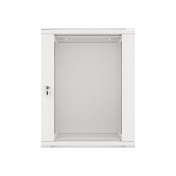 RACK CABINET 19" WALL-MOUNT 15U/600X450 (FLAT PACK) WITH GLASS DOOR GREY LANBERG V2