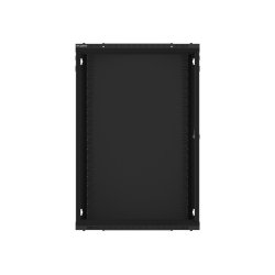 RACK CABINET 19" WALL-MOUNT 18U/600X450 (FLAT PACK) WITH GLASS DOOR BLACK LANBERG V2