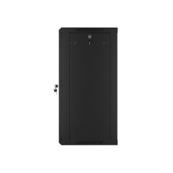 RACK CABINET 19" WALL-MOUNT 18U/600X450 (FLAT PACK) WITH GLASS DOOR BLACK LANBERG V2