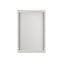 RACK CABINET 19" WALL-MOUNT 18U/600X450 (FLAT PACK) WITH GLASS DOOR GREY LANBERG V2
