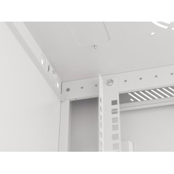 RACK CABINET 19" WALL-MOUNT 18U/600X450 (FLAT PACK) WITH GLASS DOOR GREY LANBERG V2
