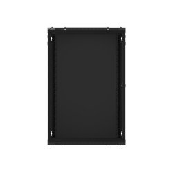 RACK CABINET 19" WALL-MOUNT 18U/600X600 (FLAT PACK) WITH GLASS DOOR BLACK LANBERG V2