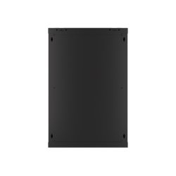 RACK CABINET 19" WALL-MOUNT 18U/600X600 (FLAT PACK) WITH GLASS DOOR BLACK LANBERG V2