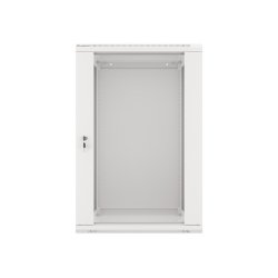 RACK CABINET 19" WALL-MOUNT 18U/600X600 (FLAT PACK) WITH GLASS DOOR GREY LANBERG V2