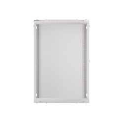 RACK CABINET 19" WALL-MOUNT 18U/600X600 (FLAT PACK) WITH GLASS DOOR GREY LANBERG V2