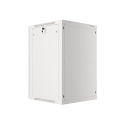 RACK CABINET 19" WALL-MOUNT 18U/600X600 (FLAT PACK) WITH GLASS DOOR GREY LANBERG V2