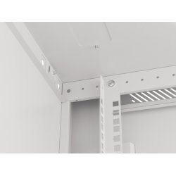 RACK CABINET 19" WALL-MOUNT 18U/600X600 (FLAT PACK) WITH GLASS DOOR GREY LANBERG V2