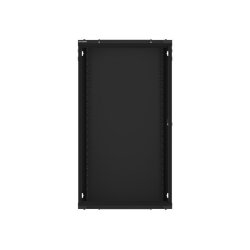 RACK CABINET 19" WALL-MOUNT 22U/600X450 (FLAT PACK) WITH GLASS DOOR BLACK LANBERG V2