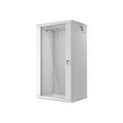 RACK CABINET 19" WALL-MOUNT 22U/600X450 (FLAT PACK) WITH GLASS DOOR GREY LANBERG V2