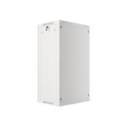 RACK CABINET 19" WALL-MOUNT 22U/600X450 (FLAT PACK) WITH GLASS DOOR GREY LANBERG V2