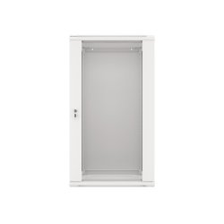 RACK CABINET 19" WALL-MOUNT 22U/600X450 (FLAT PACK) WITH GLASS DOOR GREY LANBERG V2