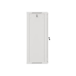 RACK CABINET 19" WALL-MOUNT 22U/600X450 (FLAT PACK) WITH GLASS DOOR GREY LANBERG V2