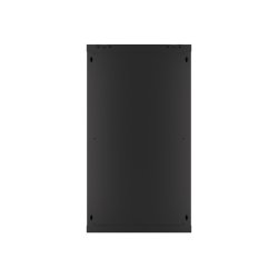 RACK CABINET 19" WALL-MOUNT 22U/600X600 (FLAT PACK) WITH GLASS DOOR BLACK LANBERG V2
