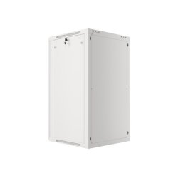 RACK CABINET 19" WALL-MOUNT 22U/600X600 (FLAT PACK) WITH GLASS DOOR GREY LANBERG V2