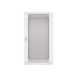 RACK CABINET 19" WALL-MOUNT 22U/600X600 (FLAT PACK) WITH GLASS DOOR GREY LANBERG V2