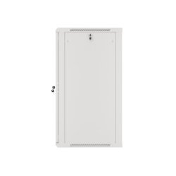 RACK CABINET 19" WALL-MOUNT 22U/600X600 (FLAT PACK) WITH GLASS DOOR GREY LANBERG V2