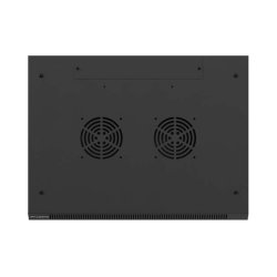 RACK CABINET 19" WALL-MOUNT 27U/600X450 (FLAT PACK) WITH GLASS DOOR BLACK LANBERG V2