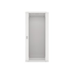 RACK CABINET 19" WALL-MOUNT 27U/600X450 (FLAT PACK) WITH GLASS DOOR GREY LANBERG V2