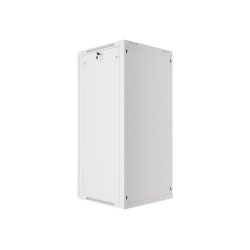 RACK CABINET 19" WALL-MOUNT 27U/600X600 (FLAT PACK) WITH GLASS DOOR GREY LANBERG V2