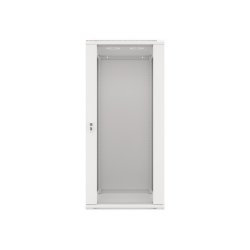 RACK CABINET 19" WALL-MOUNT 27U/600X600 (FLAT PACK) WITH GLASS DOOR GREY LANBERG V2