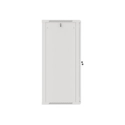 RACK CABINET 19" WALL-MOUNT 27U/600X600 (FLAT PACK) WITH GLASS DOOR GREY LANBERG V2