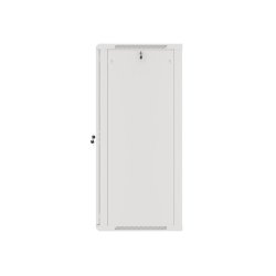 RACK CABINET 19" WALL-MOUNT 27U/600X600 (FLAT PACK) WITH GLASS DOOR GREY LANBERG V2