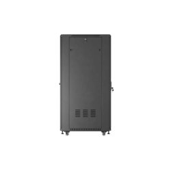 RACK CABINET 19" FREE-STANDING 32U/600X800 (FLAT PACK) WITH GLASS DOOR BLACK LANBERG