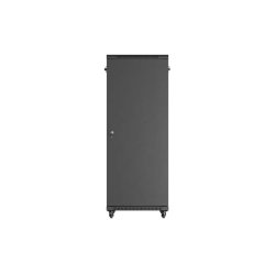 RACK CABINET 19" FREE-STANDING 32U/600X800 (FLAT PACK) WITH GLASS DOOR BLACK LANBERG