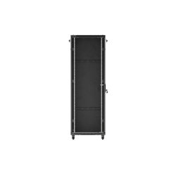 RACK CABINET 19" FREE-STANDING 37U/600X800 (FLAT PACK) WITH GLASS DOOR BLACK LANBERG