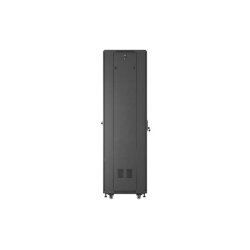 RACK CABINET 19" FREE-STANDING 42U/600X600 (FLAT PACK) WITH GLASS DOOR BLACK LANBERG