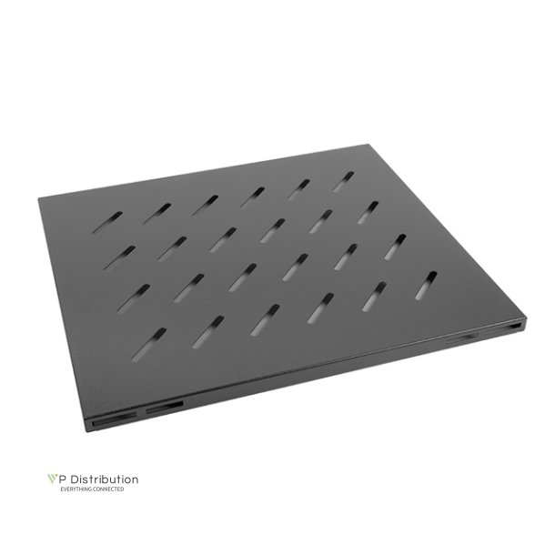 19" FIXED SHELF 1U/465X515MM MAX LOAD CAPACITY UP TO 120KG BLACK LANBERG