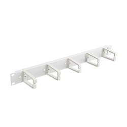 19" CABLE MANAGEMENT PANEL WITH 5 PLASTIC HOLDERS 1U TYPE B GREY LANBERG