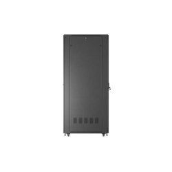 RACK CABINET 19" FREE-STANDING 47U/800X1000 (FLAT PACK) WITH GLASS DOOR BLACK LANBERG