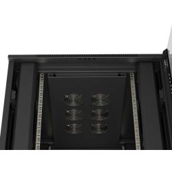 RACK CABINET 19" FREE-STANDING 47U/800X1000 (FLAT PACK) WITH GLASS DOOR BLACK LANBERG