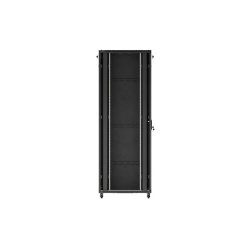 RACK CABINET 19" FREE-STANDING 47U/800X1000 (FLAT PACK) WITH GLASS DOOR BLACK LANBERG