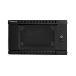 RACK CABINET 19" DOUBLE-SECTION WALL-MOUNT 6U/600X600 (FLAT PACK) BLACK LANBERG