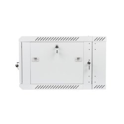 RACK CABINET 19" DOUBLE-SECTION WALL-MOUNT 6U/600X600 (FLAT PACK) GREY LANBERG