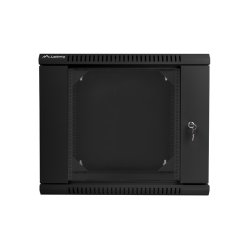 RACK CABINET 19" DOUBLE-SECTION WALL-MOUNT 9U/600X600 (FLAT PACK) BLACK LANBERG